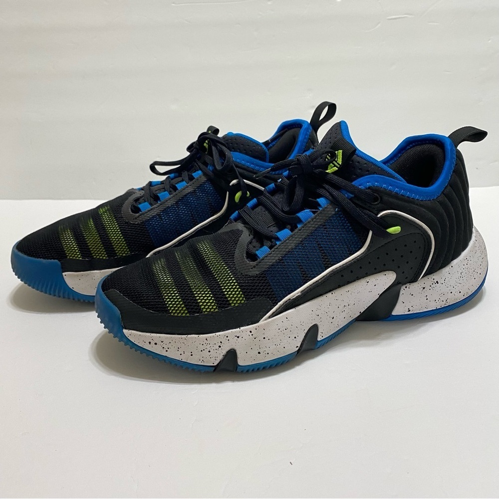 Adidas Trae Unlimited Black Lucid Blue Bird mens sneakers size 81/2 - Picture 3 of 7